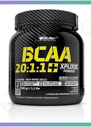 Амінокислота bcaa olimp sport nutrition 20:1:1 xplode 500 грамів грейпфрут для набору м'язової маси та sku_fitsh_cn1891-1