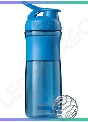 Шейкер blenderbottle sportmixer 820 мл с венчиком для воды и спортивных напитков голубой sku_fitsh_cn4084