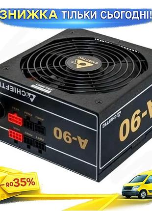 Ku блок питания 750 universal fit вт chieftec полумодульный 80 plus gold для игровых пк с активным pfc uni2l_k