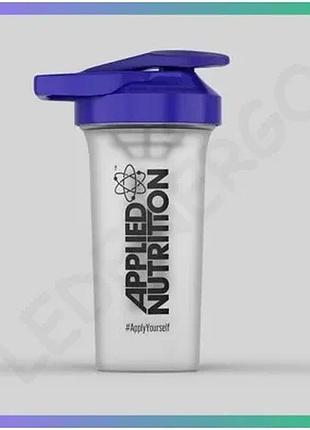 Шейкер applied nutrition 600 мл прозрачный-синий спортивный шейкер для смешивания напитков sku_fitsh_cn16883