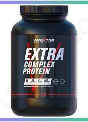 Протеин vansiton extra complex protein 1,4 кг банан анаболический белок для набора мышечной массы спор sku_fitsh_cn10399-1