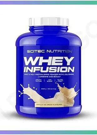 Сывороточный протеин scitec nutrition whey infusion 2 кг ванильное мороженое для набора мышечной массы sku_fitsh_cn20386-2