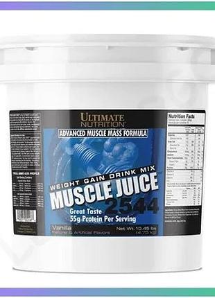 Гейнер ultimate nutrition muscle juice 2544 4,75 кг ваніль для набору м'язової маси та відновлення ене sku_fitsh_cn14324-4