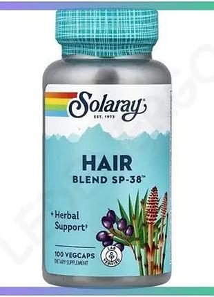 Рослинний комплекс для волосся solaray hair blend sp-38 100 вегакапсул для здоров'я волосся і шкіри го sku_fitsh_cn20275-1
