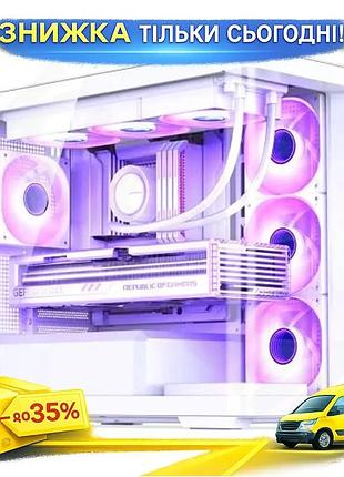 Ku корпус jonsbo d300 universal fit white mini tower для micro atx с закаленным стеклом компьютерный к uni2l_k