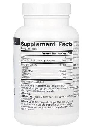 Фитостеролы source naturals mega strength beta sitosterol 375 мг 60 капсул для контроля холестерина sku_fitsh_cn20097-1 2
