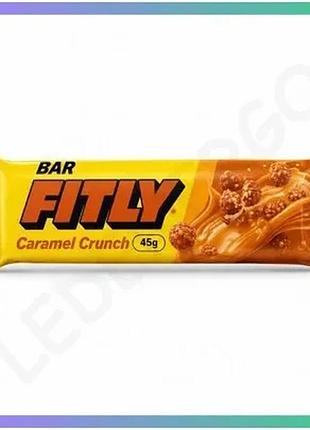 Вуглеводний батончик fitly bar no added sugar 45 грам карамель-кранч без доданого цукру для швидкого п sku_fitsh_cn20238-2