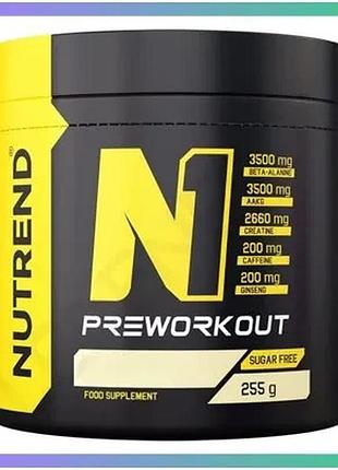 Предтренировочный комплекс nutrend n1 255 граммов красный апельсин для энергии и выносливости sku_fitsh_cn16342-3