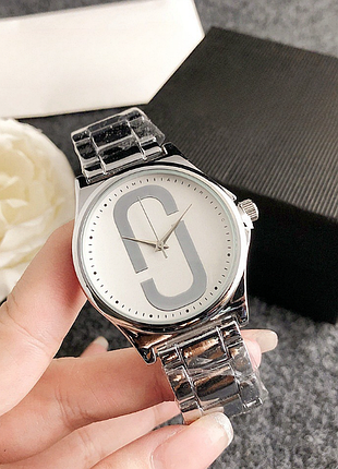 Женские наручные часы металлические стиль marc jacobs серебро