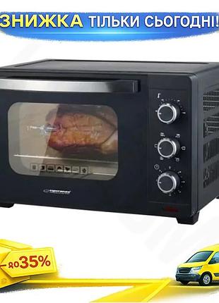 Ku електродуховка esperanza 1600 universal fit вт 25 л конвекційна для випічки гриль таймер підсвічува uni2l_k