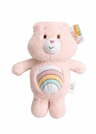 Мягкая игрушка care bears розовый мишка с радугой, плюшевый мишка
