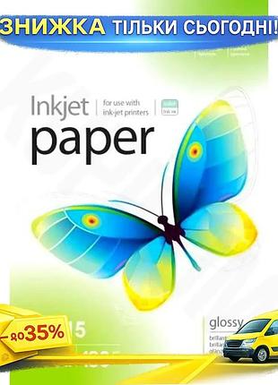 Ku фотопапір printpro глянсовий universal fit a6 180 г/м2 100 арк для друку фотографій папір для фото uni2l_k