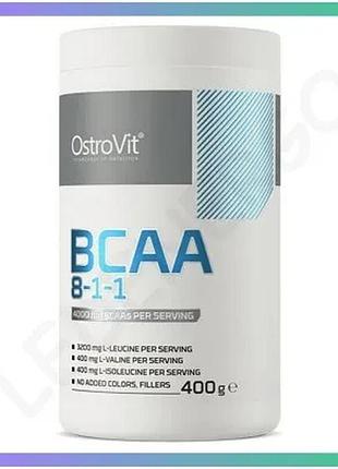 Амінокислота bcaa ostrovit bcaa 8:1:1 400 грам без смаку для набору м'язової маси та відновлення енерг sku_fitsh_cn1370-1