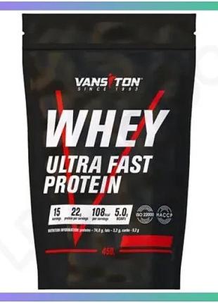 Протеин vansiton ultra protein 450 грамм двойной шоколад порошок для набора мышечной массы и восстанов sku_fitsh_cn10388-7