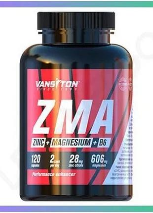 Стимулятор тестостерона vansiton zma 120 капсул для чоловіків та жінок підвищення витривалості та тест sku_fitsh_cn10398