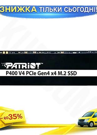 Ku твердотельный накопитель ssd universal fit 1tb patriot pci-e 4.0 x4 для пк и ps5 скорость 6200 мб/с uni2l_k