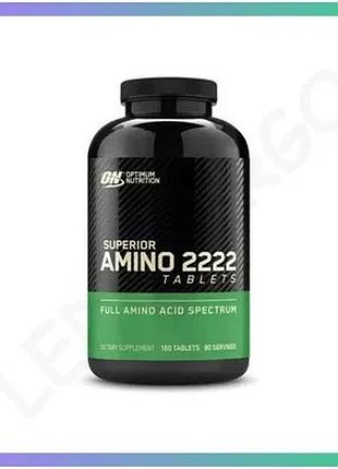 Амінокислота optimum nutrition superior amino 2222 160 таблеток для набору м'язової маси та відновленн sku_fitsh_cn908