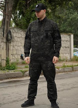 Китель twill fs черный мультикам 9