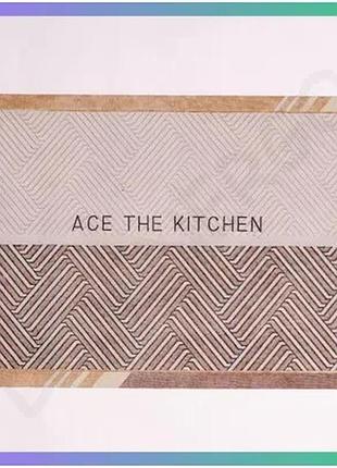 Коврик диатомитовый для сушки посуды ace the kitchen 30x40 см влаговпитывающий антискользящий для кухн sku_hp-42-198