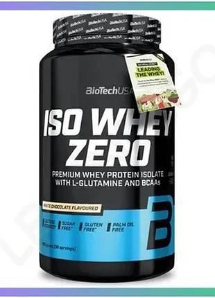 Протеин biotech iso whey zero 908 грамм ананас-манго изолят сывороточного белка для набора мышечной ма sku_fitsh_cn199-2