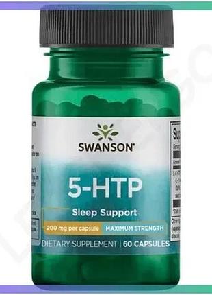 Аминокислота swanson 5-htp 200 мг максимальная сила 60 капсул для улучшения сна и настроения sku_fitsh_cn7218