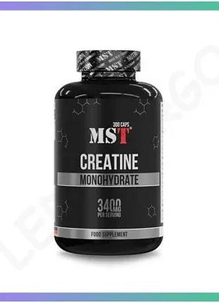 Моногідрат креатину mst nutrition creatine monohydrate 300 капсул для набору м'язової маси та відновле sku_fitsh_cn19964-1
