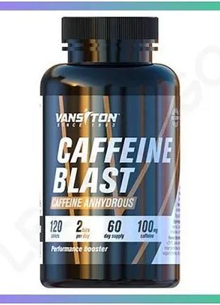 Передтренувальний комплекс vansiton caffeine blast 120 таблеток для енергії витривалості та бадьорості sku_fitsh_cn10433
