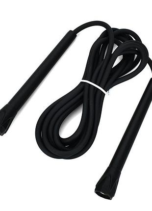Скакалка ms 4797(black) розмір 290 см, ручки-пластик