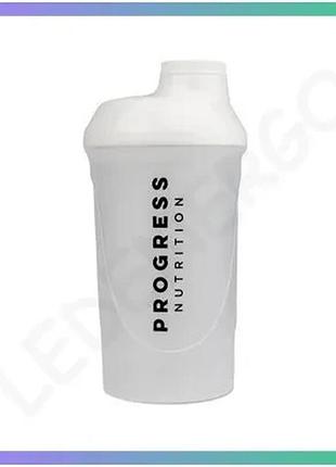 Шейкер progress nutrition 600 мл прозрачный для спортивных коктейлей с плотно закручивающейся крышкой sku_fitsh_cn5385-3