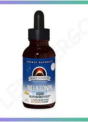 Натуральна добавка source naturals melatonin 59 мл лимон для покращення сну та нервової системи sku_fitsh_cn12533-2