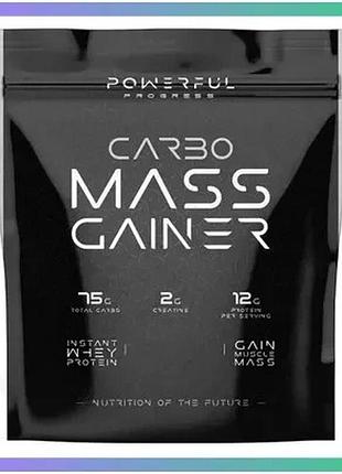 Гейнер powerful progress carbo mass gainer 4000 грам кокос для набору м'язової маси відновлення енергі sku_fitsh_cn7209-5