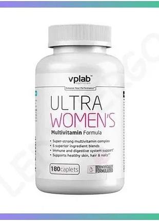 Вітаміни та мінерали vplab ultra women's multivitamin 180 каплет для жінок підтримка імунної системи sku_fitsh_cn5457