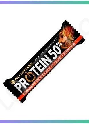 Протеиновый батончик go on nutrition protein 50% 40 г печенье-крем для перекуса без сахара sku_fitsh_cn12778-1