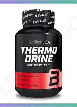 Жироспалювач biotech thermo drine 60 капсул для зниження ваги енергії та витривалості жиросжигатель sku_fitsh_cn242