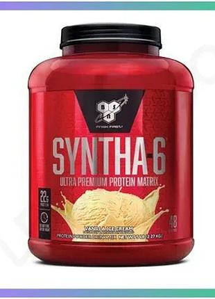 Протеїн bsn syntha-6 2,27 кг ванільне морозиво для набору м'язової маси та відновлення енергії sku_fitsh_cn578-2