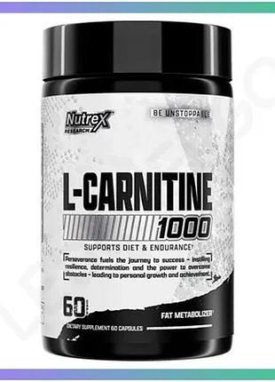 Жироспалювач nutrex research lipo-6 carnitine 60 капсул для зниження ваги і енергії чоловіча жіноча sku_fitsh_cn1938