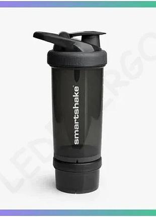 Шейкер smart shake revive 750 мл чорний для протеїнових коктейлів та фруктової води з сіткою sku_fitsh_cn4839