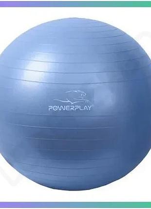 Мяч для фитнеса power play 4001 65 см с насосом для тренировок и гимнастики фитбол sku_fitsh_cn10648