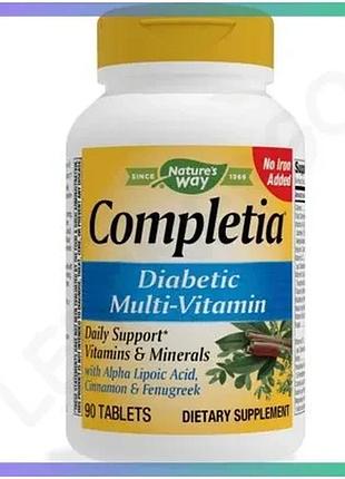 Витамины и минералы nature's way completia diabetic 90 таблеток для диабетиков поддержка здоровья sku_fitsh_cn10713