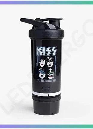 Шейкер smart shake revive rockband 750 мл kiss пляшка для води з сіткою для змішування фруктів і проте sku_fitsh_cn10639