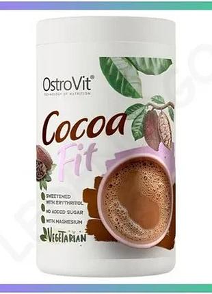 Какао напиток ostrovit cocoa fit 500 грамм низкокалорийный без сахара для здоровья и энергии sku_fitsh_cn16003