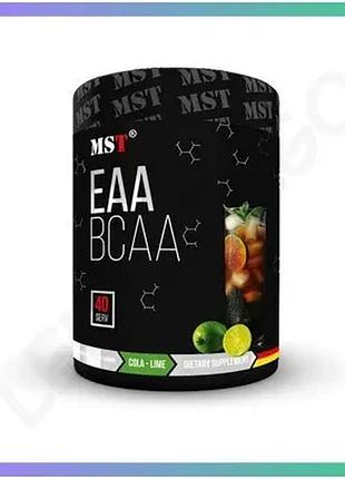 Амінокислота mst nutrition bcaa eaa zero 520 грам кола-лимон для відновлення м'язів підвищення витрива sku_fitsh_cn4350-1