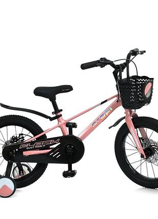 Велосипед дитячий mb 1683 peony, колеса 16 дюймів