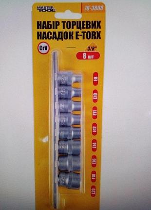 Набор головок mastertool 3/8 8шт.
