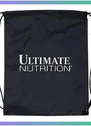 Рюкзак-мешок ultimate nutrition черный спортивный рюкзак для фитнеса и сменной обуви sku_fitsh_cn3295