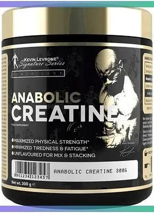 Креатин kevin levrone black line anabolic creatine 300 г моногідрат для набору м'язової маси та віднов sku_fitsh_cn11679