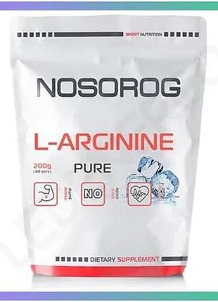 Амінокислота nosorog l-arginine 200г порошок для підвищення витривалості та енергії для чоловіків і жі sku_fitsh_cn8704