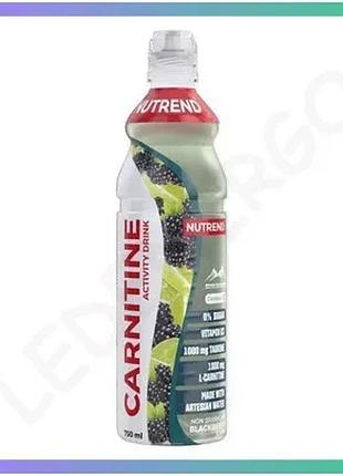 Напиток с карнитином nutrend carnitine activity drink 750 мл ежевика-лайм для энергии и выносливости sku_fitsh_cn4549-3
