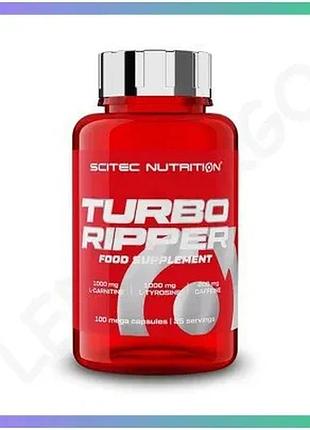 Жироспалювач scitec nutrition turbo ripper 100 капсул для зниження ваги комплексний жиросжигатель sku_fitsh_cn4821