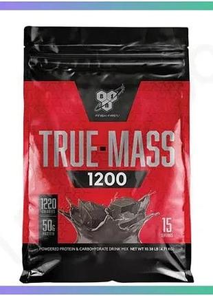 Гейнер bsn true mass 1200 4,65 кг молочний шоколад для набору м'язової маси висококалорійний протеїн sku_fitsh_cn582-3